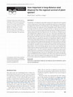 Research paper thumbnail of How important is long-distance seed dispersal for the regional survival of plant species?: Importance of long-distance seed dispersal