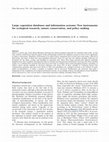 Research paper thumbnail of Large vegetation databases and information systems: New instruments for ecological research, nature conservation, and policy making