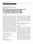 Effect of ambient temperature and a prior neurotoxic dose of 3,4-methylenedioxymethamphetamine (MDMA) on the hyperthermic response of rats to a single or repeated (‘binge’ ingestion) low dose of MDMA Cover Page