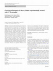 Research paper thumbnail of Growth performance in heavy lambs experimentally treated with 17 ß-estradiol