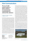 Research paper thumbnail of The use of wild animal models to detect evidence of environmental contamination by asbestos-like substance