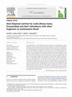 Research paper thumbnail of Seed dispersal services by coatis ( Nasua nasua, Procyonidae) and their redundancy with other frugivores in southeastern Brazil