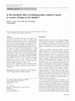 Research paper thumbnail of Is the beneficial effect of antimuscarinics related to motor or sensory changes in the bladder