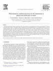 Research paper thumbnail of Photochemical oxidation processes for the elimination of phenyl-urea herbicides in waters