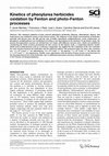 Research paper thumbnail of Kinetics of phenylurea herbicides oxidation by Fenton and photo-Fenton processes