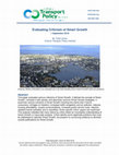 Research paper thumbnail of Evaluating Criticism of Smart Growth