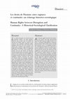 Research paper thumbnail of Les droits de l'homme entre ruptures et continuité : un éclairage historico-sociologique, Journal européen des droits de l'homme, 2016/2