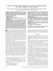 Research paper thumbnail of Effects of thoracic epidural meperidine on arterial oxygenation during one-lung ventilation in thoracic surgery