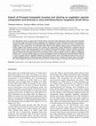 Research paper thumbnail of Impact of Prosopis (mesquite) invasion and clearing on vegetation species composition and diversity in semi-arid Nama-Karoo rangeland South Africa