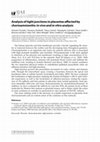 Research paper thumbnail of Analysis of tight junctions in placentas affected by chorioamnionitis: in vivo and in vitro analysis