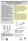 Research paper thumbnail of In-situ coating of tablets and capsules - tolerance and acceptance in pediatric patients