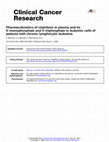 Research paper thumbnail of Pharmacokinetics of cladribine in plasma and 5'-monophosphate and 5'- triphosphate in leukemic cells of patients with chronic lymphocytic leukemia