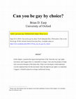 Research paper thumbnail of Can you be gay by choice?