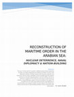 RECONSTRUCTION OF MARITIME ORDER IN THE ARABIAN SEA: NUCLEAR DETERRENCE, NAVAL DIPLOMACY & NATION- BUILDING RECONSTRUCTION OF MARITIME ORDER IN THE ARABIAN SEA: NUCLEAR DETERRENCE, NAVAL DIPLOMACY AND NATION-BUILDING Cover Page