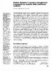 System dynamics in project management: A comparative analysis with traditional methods Cover Page
