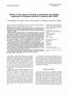 Effects of two types of training on pulmonary and cardiac responses to moderate exercise in patients with COPD Cover Page