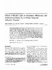 Effects of bright light on sleepiness, melatonin, and 25-hydroxyvitamin D 3in winter seasonal affective disorder Cover Page