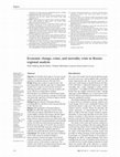 Research paper thumbnail of Economic change, crime, and mortality crisis in Russia: regional analysis