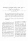 Research paper thumbnail of Synthesis of CeO2 microcrystals fabricated on biaxially textured Ni-W substrate by using an e-beam evaporation technique