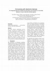 Research paper thumbnail of Conversing with electronic devices An integrated approach towards the generation and evaluation of nonverbal behavior in face-to-face like interface agents