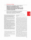 Optimized conjugation ratios lead to allergen immunostimulatory oligodeoxynucleotide conjugates with retained immunogenicity and minimal anaphylactogenicity Cover Page