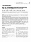 Betel nut chewing and other risk factors associated with obesity among Taiwanese male adults Cover Page