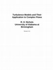 Research paper thumbnail of Turbulence Models and Their Application to Complex Flows