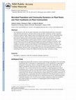 Microbial Population and Community Dynamics on Plant Roots and Their Feedbacks on Plant Communities Cover Page