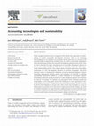 Accounting technologies and sustainability assessment models Cover Page