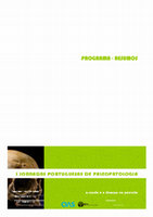 I Jornadas Portuguesas de Paleopatologia: a saúde ea doença no passado. Programa-resumos. 6 de Junho de 2008 Cover Page