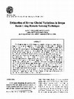 Research paper thumbnail of Estimation of recent glacial variations in baspa basin using remote sensing technique