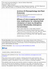 Research paper thumbnail of Efficacy of intercropping and harvest time modification for reducing field infestation of maize by Sitophilus zeamais Motschulsky (Coleoptera: Curculionidae