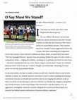 Research paper thumbnail of O Say Must We Stand_ - The Chronicle of Higher Education.pdf