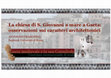 Research paper thumbnail of La chiesa di S. Giovanni a mare a Gaeta: osservazioni sui caratteri architettonici, al Convegno internazionale "Gaeta medievale e la sua Cattedrale" (Gaeta, 11-13 marzo 2016).