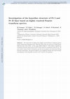 Research paper thumbnail of Investigation of the hyperfine structure of Pr I and Pr II lines based on highly resolved Fourier transform spectra