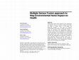 Research paper thumbnail of Multiple Sensor Fusion approach to Map Environmental Noise Impact on Health