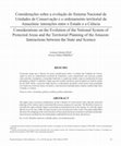 Research paper thumbnail of Considerações sobre a evolução do Sistema Nacional de Unidades de Conservação e o ordenamento territorial da Amazônia: interações entre o Estado e a Ciência