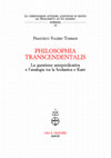 Research paper thumbnail of Philosophia transcendentalis. La questione antepredicativa e l´analogia tra la Scolastica e Kant