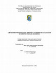 LIMITACIONES PROCESALES DEL DERECHO A LA DEFENSA EN LA EJECUCION DE CREDITOS FISCALES ADUANEROS. Cover Page