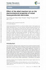 Research paper thumbnail of Effect of the alkali insertion ion on the electrochemical properties of nickel hexacyanoferrate electrodes