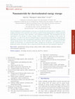 Research paper thumbnail of Nanomaterials for electrochemical energy storage