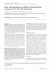 Research paper thumbnail of Intra- and interoperator variability in fetal nasal bone assessment at 11-14 weeks of gestation