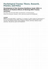 Research paper thumbnail of Development of the Vicarious Resilience Scale (VRS): A Measure of Positive Effects of Working With Trauma Survivors