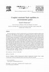 Research paper thumbnail of Coupled constraint Nash equilibria in environmental games