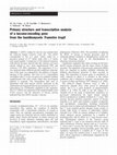 Primary structure and transcription analysis of a laccase-encoding gene from the basidiomycete Trametes trogii Cover Page