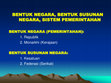 BENTUK NEGARA SISTEM NEGARA Cover Page