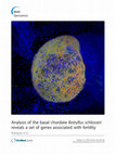 Research paper thumbnail of Analysis of the basal chordate Botryllus schlosseri reveals a set of genes associated with fertility