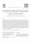 The contribution of the facultative feeding period to echinoid larval development and size at metamorphosis: a comparative approach Cover Page