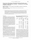 Temperature Dependence of the Speed of Sound, Densities, and Isentropic Compressibilities of Hexane + Hexadecane in the Range of (293.15 to 373.15) K Cover Page