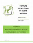 UNIDAD4 Instrucciones de ProModel Cover Page